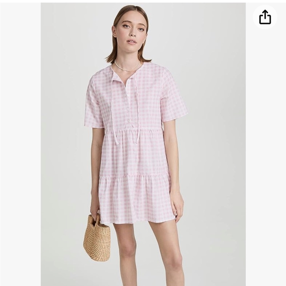 Charlie Holiday Pink Gingham Dress Size 4